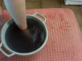 Very dirty feet for Nicoletta so dirty that she washes them in a basin. Do you want to spy on her?