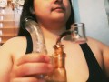 Arab BBW does Purple Punch Dab