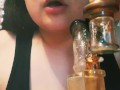 Arab BBW does Purple Punch Dab