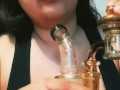 Arab BBW does Purple Punch Dab