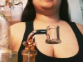 Arab BBW does Purple Punch Dab