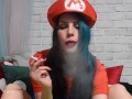 Smoking and Cuming Hot Mario - Cosplay Smoke Fetish Masturbation PornHub Exclusive Preview