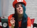 Smoking and Cuming Hot Mario - Cosplay Smoke Fetish Masturbation PornHub Exclusive Preview