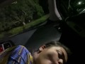 Sexy Asian Slut Picks Up BBC Boyfriend And Sucks his Dick In the Car 