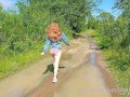 Mysterious disappearance of clothes for a walk