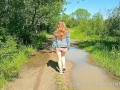 Mysterious disappearance of clothes for a walk