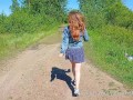 Mysterious disappearance of clothes for a walk