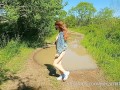 Mysterious disappearance of clothes for a walk