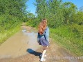 Mysterious disappearance of clothes for a walk