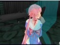 [CM3D2] The Future Diary hentai - Yuno Gasai throat fucked