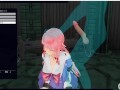 [CM3D2] The Future Diary hentai - Yuno Gasai throat fucked