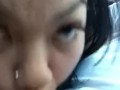 Cute Filipina sucks, swallows and keeps going 