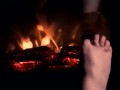 Warming my Feet up to give you a nice HOTT Footjob NO HEADPHONES REQUIRED