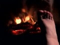 Warming my Feet up to give you a nice HOTT Footjob NO HEADPHONES REQUIRED