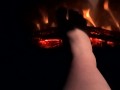 Warming my Feet up to give you a nice HOTT Footjob NO HEADPHONES REQUIRED