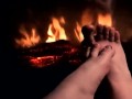 Warming my Feet up to give you a nice HOTT Footjob NO HEADPHONES REQUIRED