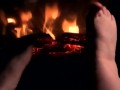 Warming my Feet up to give you a nice HOTT Footjob NO HEADPHONES REQUIRED