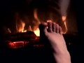 Warming my Feet up to give you a nice HOTT Footjob NO HEADPHONES REQUIRED