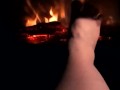 Warming my Feet up to give you a nice HOTT Footjob NO HEADPHONES REQUIRED