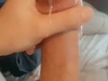Nice Dick Shoots Big Cumshot with Left Hand Causes Leg Shaking Orgasm