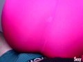 Hot Lap dance in Tight Leggings makes Guy Cum through Underwear Boxers