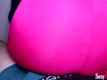 Hot Lap dance in Tight Leggings makes Guy Cum through Underwear Boxers