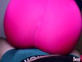 Hot Lap dance in Tight Leggings makes Guy Cum through Underwear Boxers