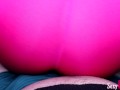 Hot Lap dance in Tight Leggings makes Guy Cum through Underwear Boxers