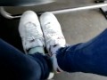 Take off Shoes in bus
