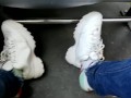 Take off Shoes in bus
