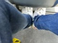 Take off Shoes in bus
