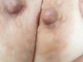 Mature bbw Latina woman masturbatIng, orgasming, using 2 dildos at the same time