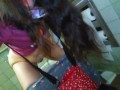 Grocery Store Public Restroom Toilet Fetish Happy Hairy Pussy PAWG Slut Pees Piss Pee Standing Up