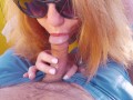 I made his Balls Explode on a Ferris Wheel ! Risky Public Handjob and Loads of Cum | Ginger Ale MILF