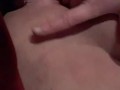 In bed fully nude, fingering myself then licking cum off fingers, I came too!