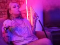 Depraved russian student wants to seduce a guy in a hookah bar