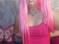 Drooly Ahegao egirl slut strip tease