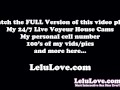 Cam girl babe puts on makeup & lipstick then strokes cock w/ CEI JOI handjob to cumshot - Lelu Love