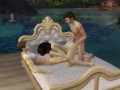 Sherlock Holmes and Dean Winchester fuck Sasha Grey at the Cote d'Azur