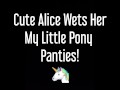 ⭐ Cute Girl Pees Her MyLittlePony Panties In Bed! Adorable Bedwetting!