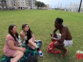 Latina Threesome pickup ebony hunk - Stephanie Saint and Zaria Nova