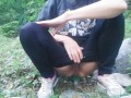 Pee in nature after sex and wipe my pussy with marijuana leaves - Angel Fowler