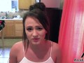 Sexy Girl Next Door Blows Her Shady Landlord To Pay Her Rent!