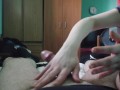 Foot job hand job femdom