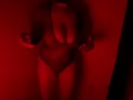 Mask slave stripping being really sexy very slutty for her master and fans smoking in her sexy slave