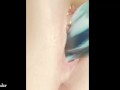 Home Selfie Video Dildo and Pierced Pussy Masturbation MILF ride sex toy