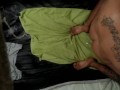 Sexy guy jacking off with lotion and shoots nasty load