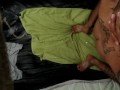 Sexy guy jacking off with lotion and shoots nasty load