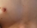 Blonde gags on huge cock while having a crazy orgasm!!