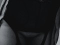 Chubby slut feathers her wet pussy